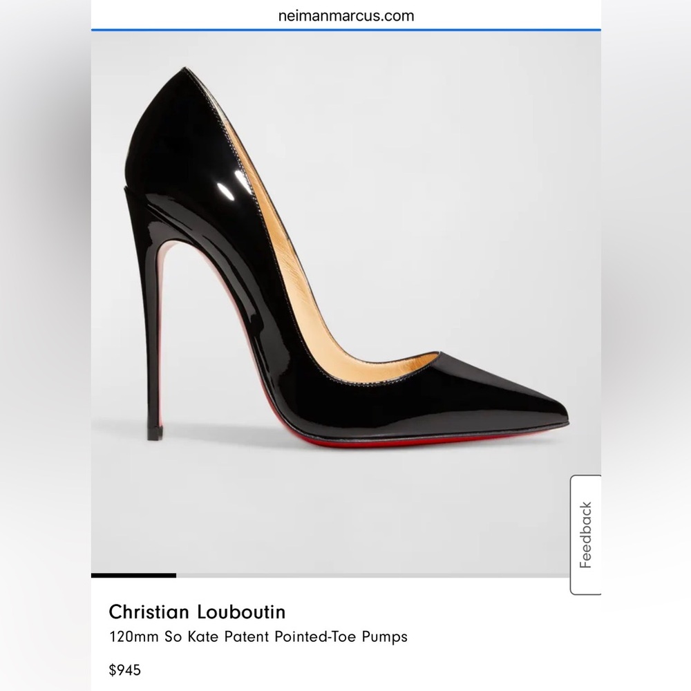 NEW! $945 Christian Louboutin So Kate Patent Pointed Toe Pumps Heel 36.5 / 5.5 6 - Picture 8 of 10